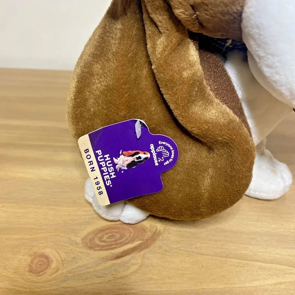 Applause Hush Puppies Holiday Basset Hound Dog Antlers  Bell 14